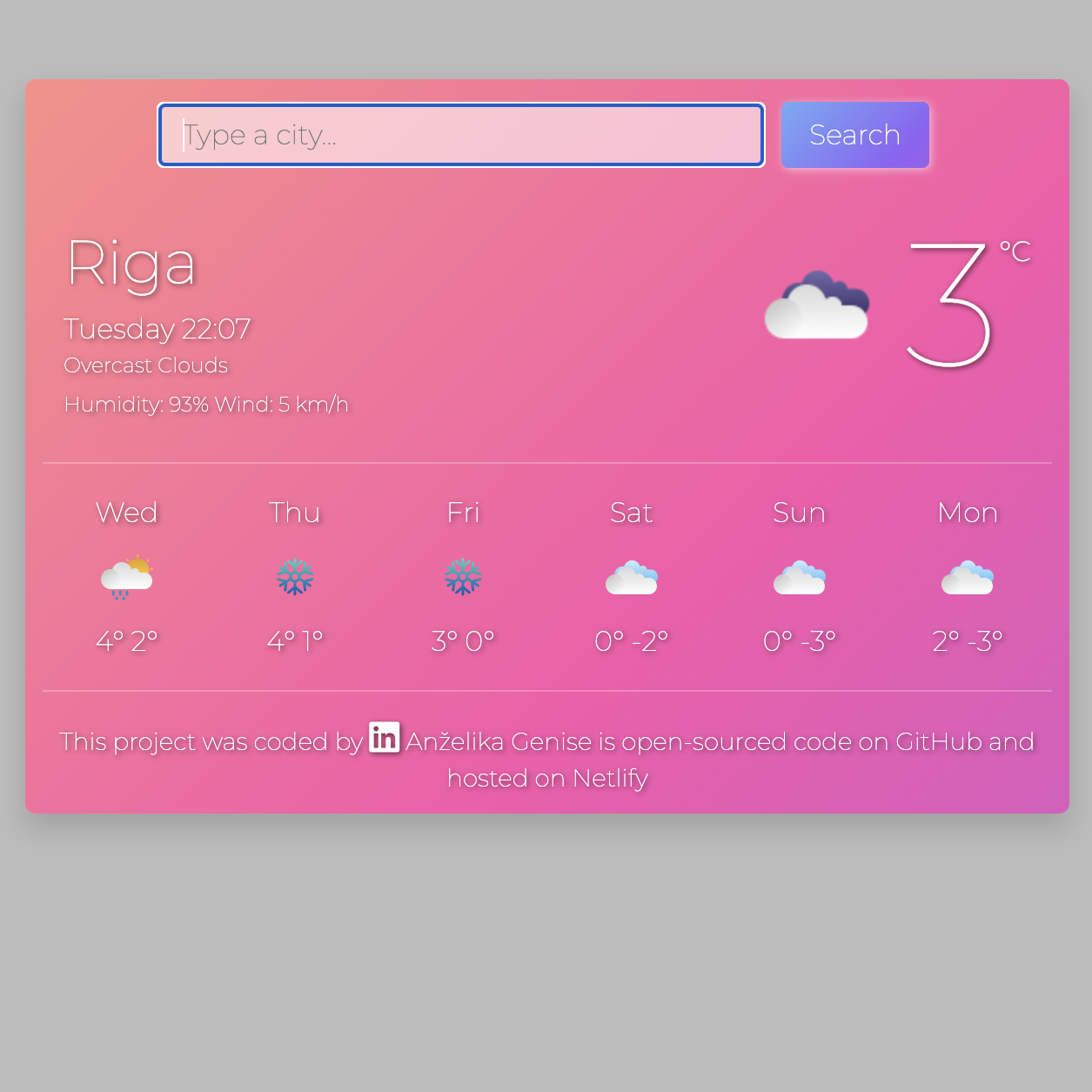 Weather App project